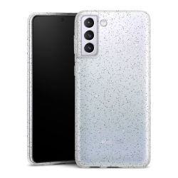 Silicone Glitter Case silver glitter